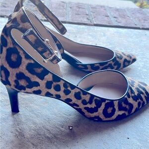 Franco Sarto, size 8, leopard print, like new, worn for one event.